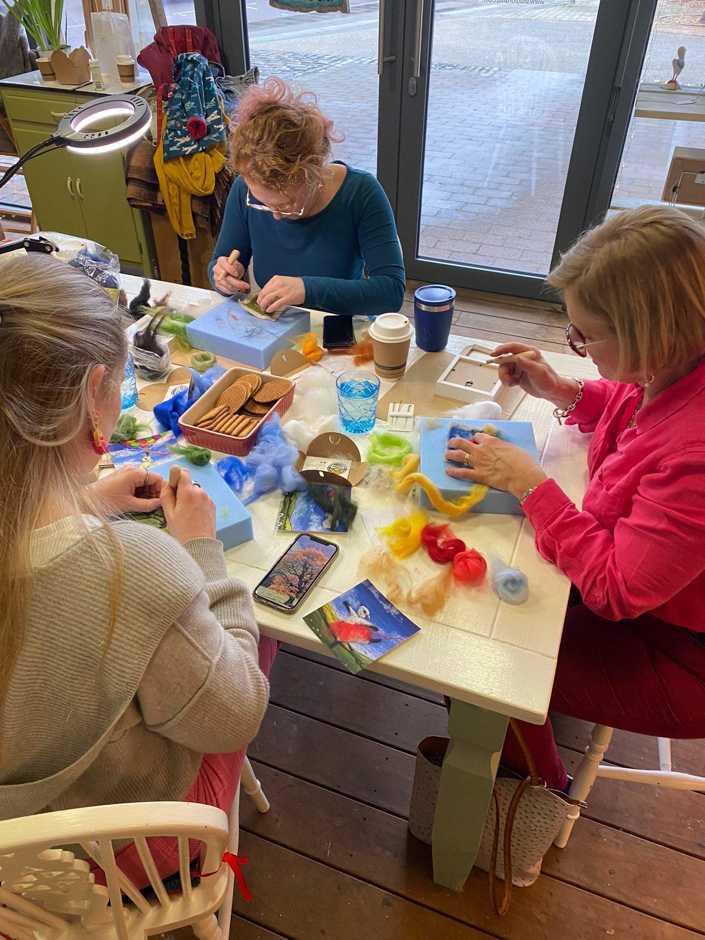 Needle Felting a Picture Saturday, 18th October