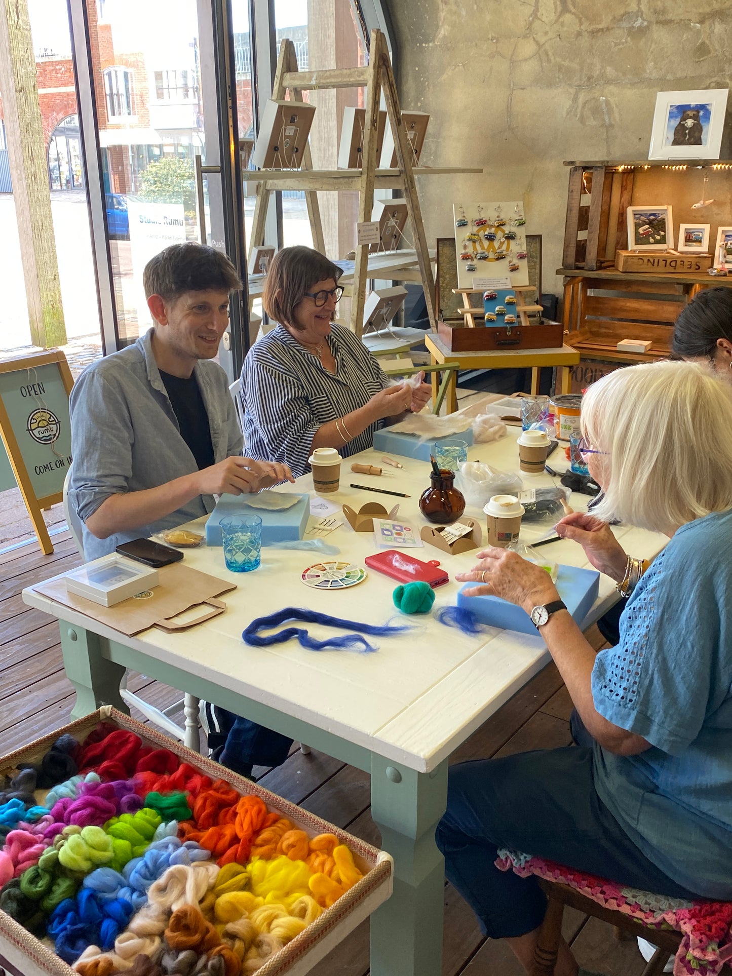 Needle Felting a Picture Saturday, 18th October